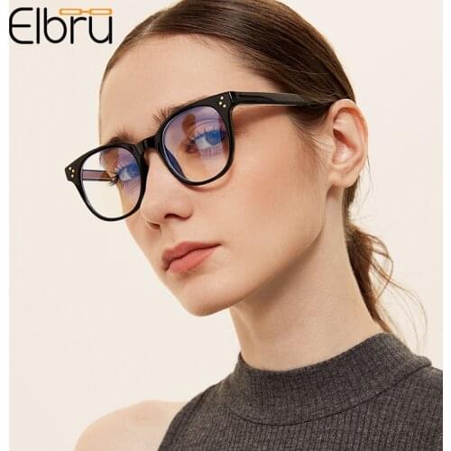 Elbru TR90 Ultralight Glasses Frame Anti-blue Ray Computer Goggles Colorful Plain Memory Frame Optical Glasses For Men And Women