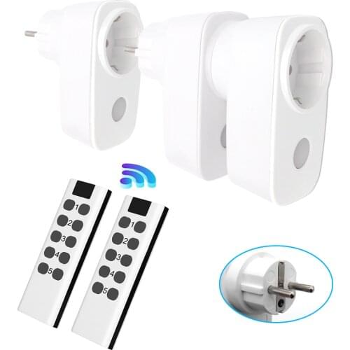 Universal EU Socket 433mhz RF Wireless Remote Control Controller Power Outlet For Smart Home Compatible Broadlink RM4 Pro