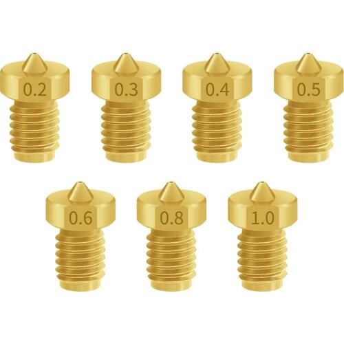 Top quality V6 Nozzle for 3D printers hotend 3D printer nozzle for E3D hotend titan extruder prusa i3 mk3 3D Printer Parts