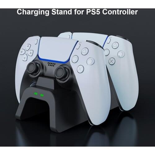 For Sony PS5 Controller Charger USB Port DualSense Fast Charging Dock Station with LED Indicator for charge up 2 PS5 Controllers