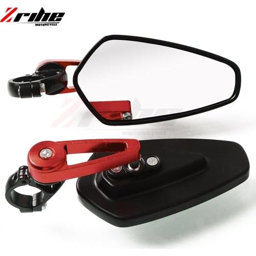 Motorcycle handle Bar End mirror 7/8 "22mm Side rearview mirrors Custom for Ducati BMW Honda suzuki Kawasaki