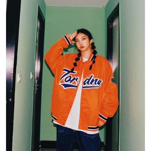 Womens jacket 2021 Autumn new Korean retro embroidery baseball uniform couple coats women all-match hip-hop loose jackets