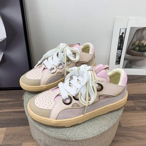 2021 Women Sneakers Fashion Shoes Spring Trend Casual Flats Sneakers Female New Fashion Comfort Vulcanized Platform Shoes