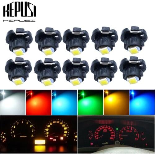 10PCS T4.2 LED Light Dashboard Instrument Bulb lamp 12V Neo Wedge White/Blue/Ice Blue/Red/Yellow/Green For Honda Accord