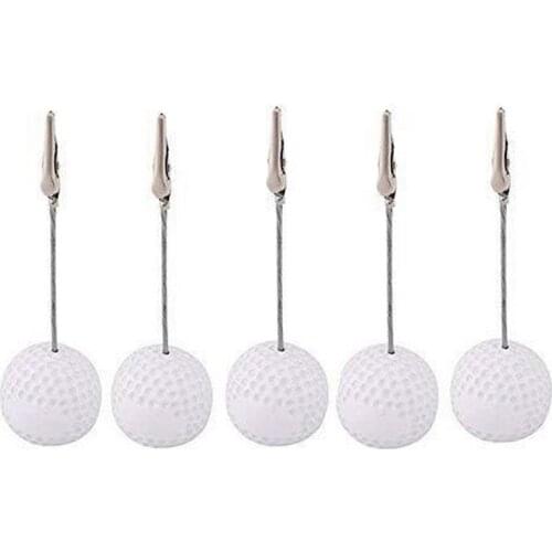 12PCS Golf Themed Party Table Decorations White Mini Golf Ball Place Card Holder Photo Holders Wedding&Bridal Shower Favors