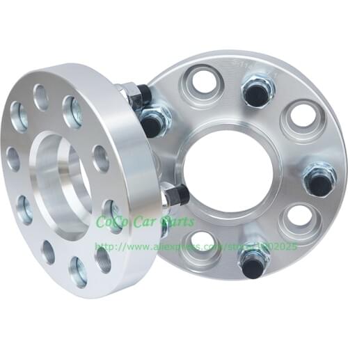 2pcs 25mm PCD 5X108/5X4.25 CB 63.4 12X1.5 Tire Widened Flange Wheel Hubcenteric Car Wheel Spacer For Ford Lincoln