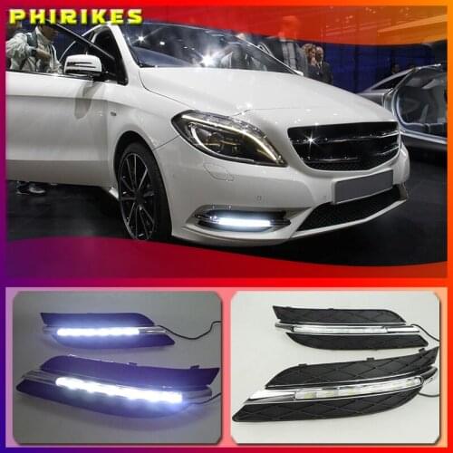 2pcs LED Car DRL Kit For Benz W245 B Class B180/B150/B170/B200 2008 2009 2010 Daytime Running Lights LED Daylight Fog