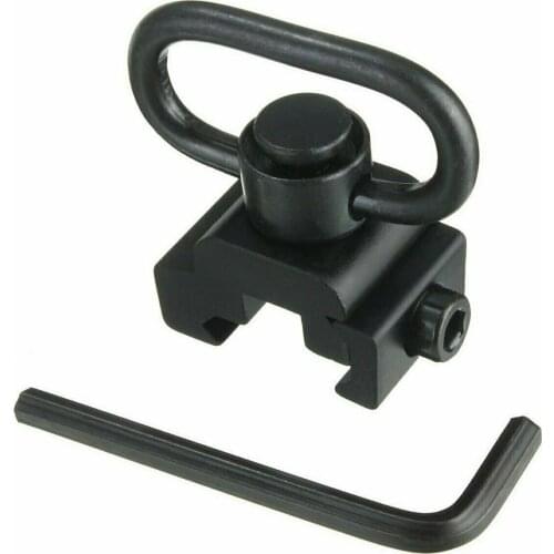 Quick Release Detach QD Sling Swivel Attachment w/ 20mm Picatinny Rail Mount