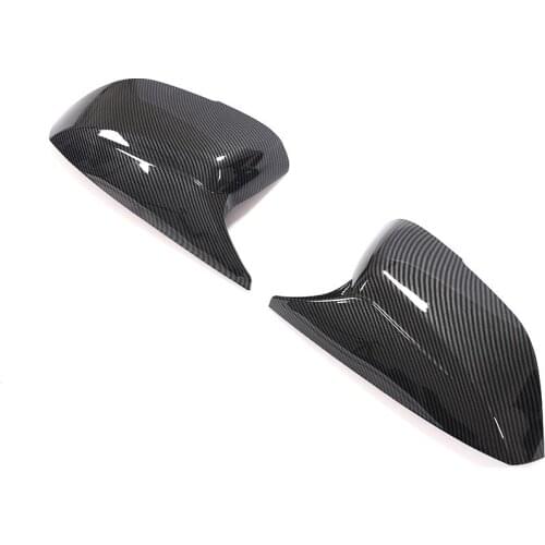 Car Side Rear View Mirror Covers for Infiniti Q50 Q60 Q70 2013-2020 Side Mirror Covers Caps ABS Carbon Look / Gloss Black Add On