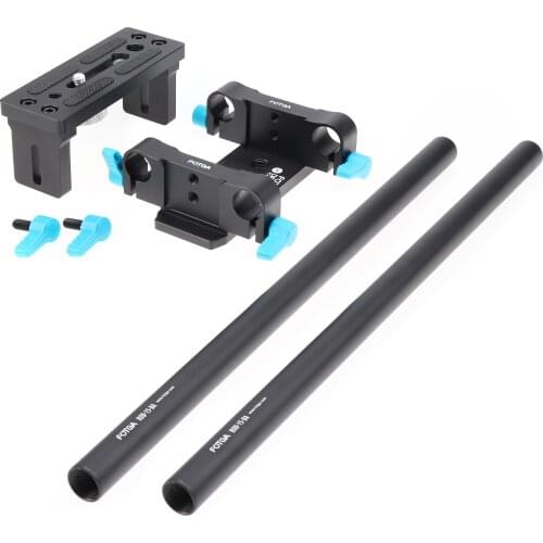 FOTGA DP3000 15mm Rail Rod Advanced Baseplate For HDV DSLR Follow Focus Rig 5D2 free shipping