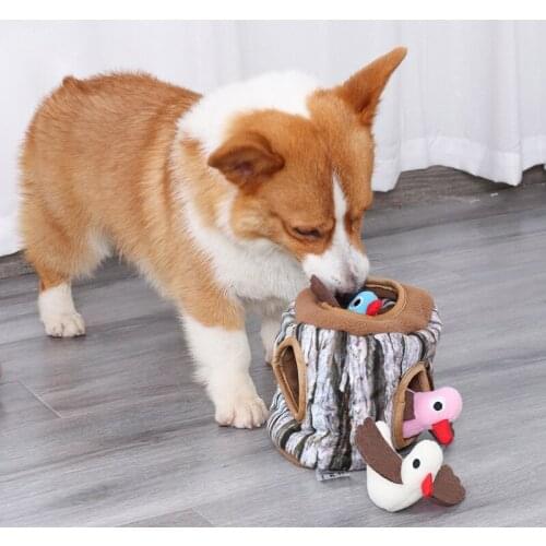 Dog Toys Bite Resistant Plush Squeak Chew Toys Dogs Interactive Toy Training IQ Teeth Cleaning Durable Small Medium Large Dog