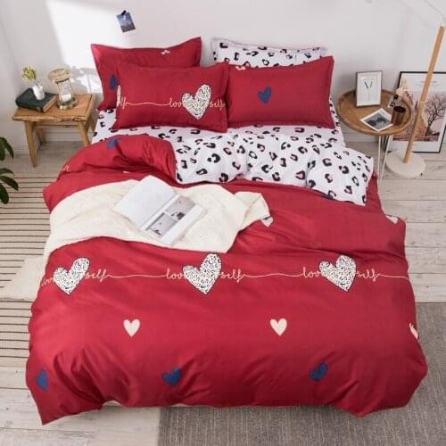 Red Duvet Cover 220x240 Pillowcase 3Pcs，EU Size Quilt Cover 210x210 Bed Cover，Blanket Cover,175x220 Queen King Size Bedding Set