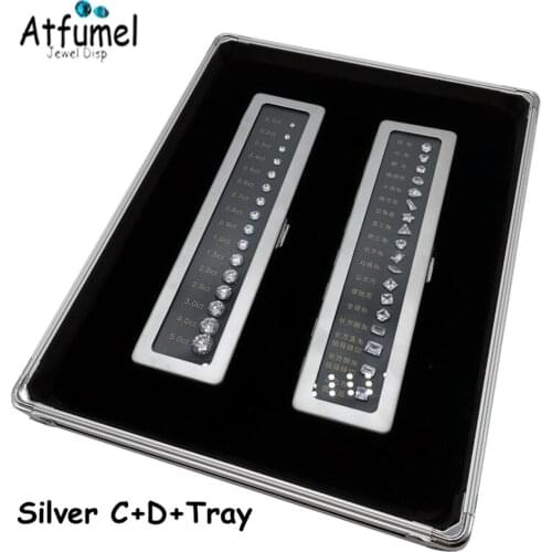 Tray For Decoration Of Diamond 4C Standard Carat Weight Colorimetric Clarity Cut Scale Clarity Master Stone Teaching Tester Tool