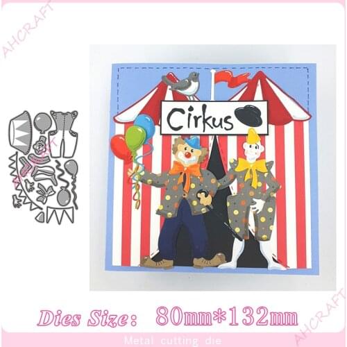 Clown suit and parts Metal Cutting Dies for diy Scrapbooking Photo Album Decorative Embossing PaperCard Crafts Die2020