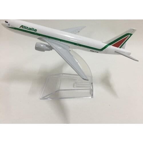 JASON TUTU 16cm Alitalia Boeing 777 Plane Model Airplane Model Airplanes Aircraft Model 1:400 Diecast Metal planes toy