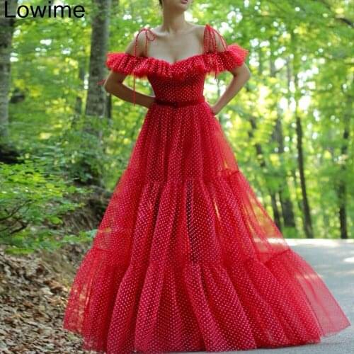 New Cheap Red Prom Dresses Long A-Line Off Shoulder Summer Beach Party Gowns With Sashes Free Shipping vestidos de fiesta