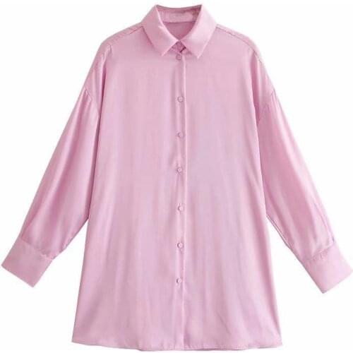 2021 New Spring Summer Women Female Sexy Polyester Shirt Brand Blouse Outwear