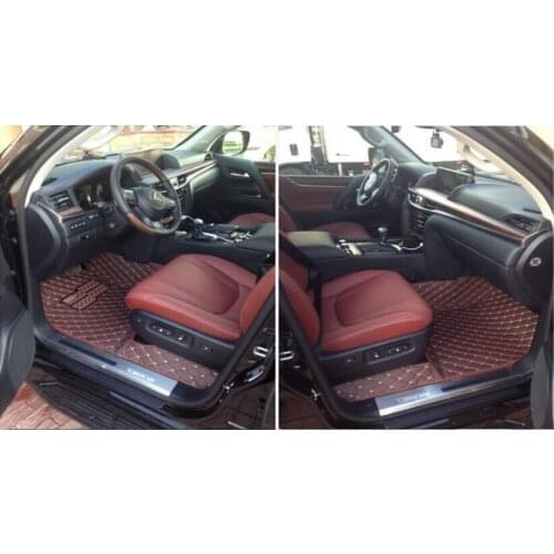 High Qualit Luxury Foot Carpets Step Mats Floor Mats Fits For Lexus GX460 GX470 7 seats 2010 2011 2012 2013 2014 2015