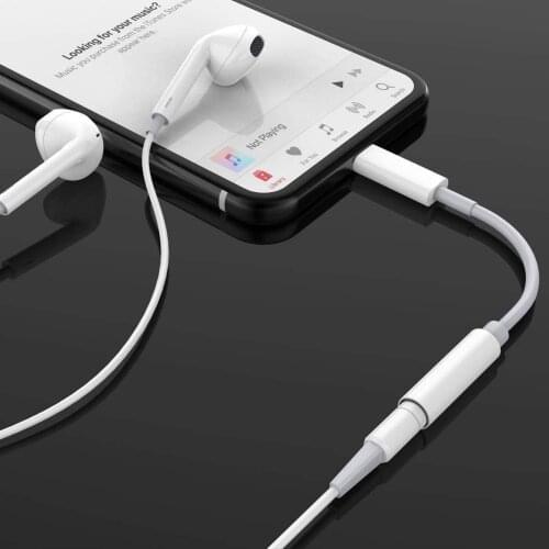 Adaptador de Audio auxiliar para auriculares, accesorio para iPhone 11 X XS Max, Lightning Jack Splitter Aux IOS 14, 3,5mm, paqu