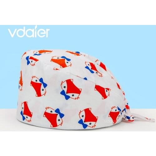 Adjustable Women and Men Scrubs Cap hospital pharmacy work cap with Sweatband Skull Hats Pet vet cap surgery hat scrub hat