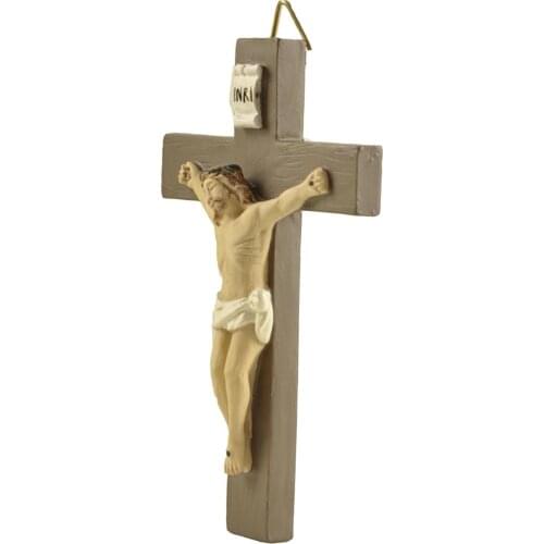 Religious Jesus Christ Crucifix Statue Holy Figurine Wall Home Decor Arts Collective Gift