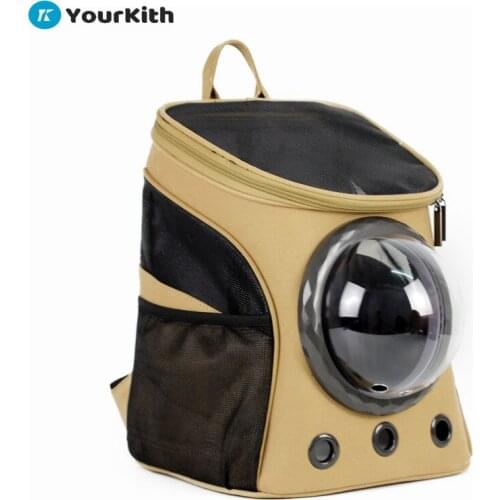 YourKith Pet Carrier Backpack Portable Space Capsule Breathable Window Cat Carrier Dog Bag Pets Products Accessories