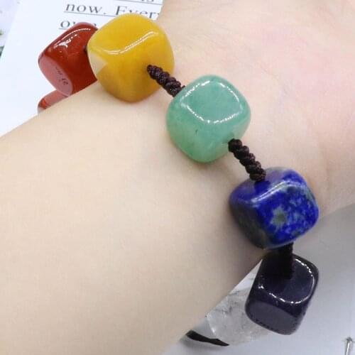 Seven Chakra Stone Bracelet For Women Gift Healing Crystal Quartz Chakra Reiki Gemstone