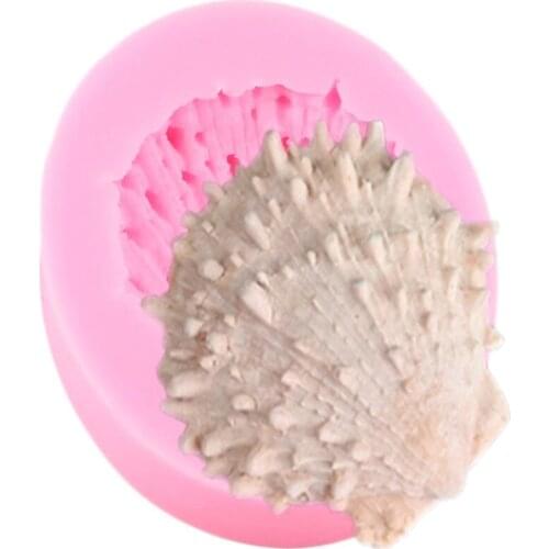 Shell Silicone Mold Cupcake Topper Fondant Molds DIY Party Cake Decorating Tools Chocolate Gumpaste Moulds Polymer Clay Mould