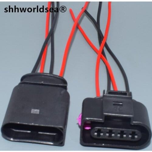 Shhworldsea 2pcs 4 Way female 4B0973724 Ignition Coil Connector Repair Kit Case For A4 A6 VW Passat 1J0 973 724 1J0973724