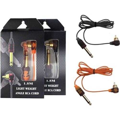 Right Angle Slim Tattoo RCA Cord 90 Degree Tattoo Clip Cord Cable for Tattoo Power Supply