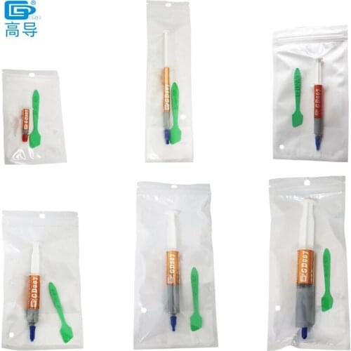 Net Weight 1/3/7/15/30 Grams Syringe with Bag Packaging GD007 Thermal Conductive Grease Paste Heat Sink Compound for CPU GPU BAS