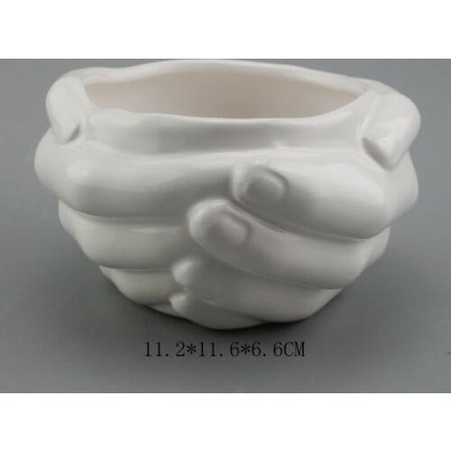 Silicone Mold 3d Vase Molds Cement Flower Pots Hands Hold Multi-meat Flower Planter Mold Silica Gel Moulds Silicone Rubber PRZY