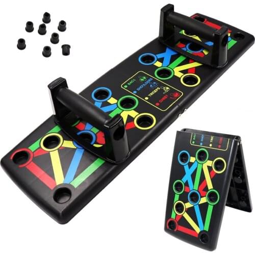 Foldable Push Up Stand Bars Board With Hand Grip For Core Training Workout Gym Home Fitness Body Building