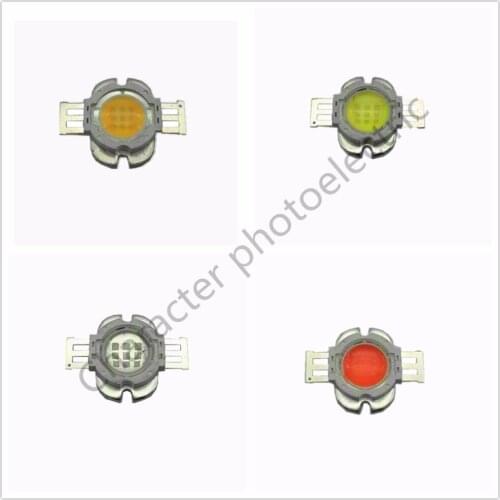 DC 12V 10W High Power LED Lamp Warm white Cool white Red Green Blue full spectrum 400-840NM + 90 degree Condensing lens