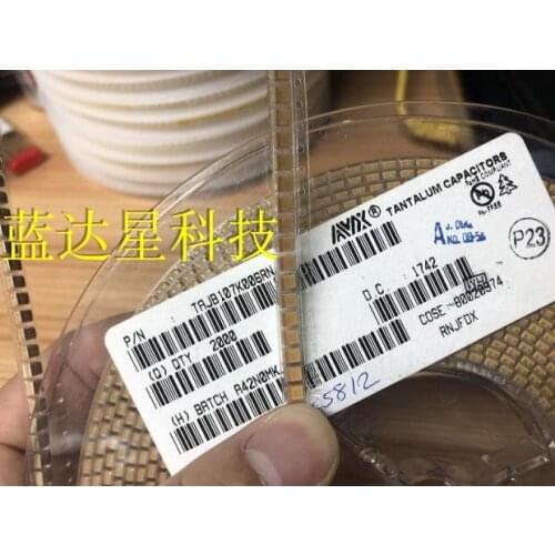 Tantalum capacitor type B_3528 107K (100uF) 6.3V ± 10% Type A_3216 475K (4.7uF) 25V ± 10% Type A_3216 105K (1uF) 16V 105M 35V