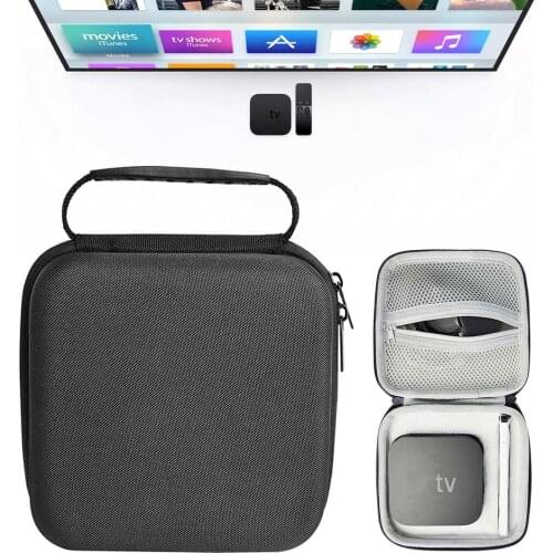 Set Top TV Box Carrying Bag For Apple TV 4K 2nd Gen Storage Tote TV Set-top Protection Bag Hard Shell For Apple TV Accessories