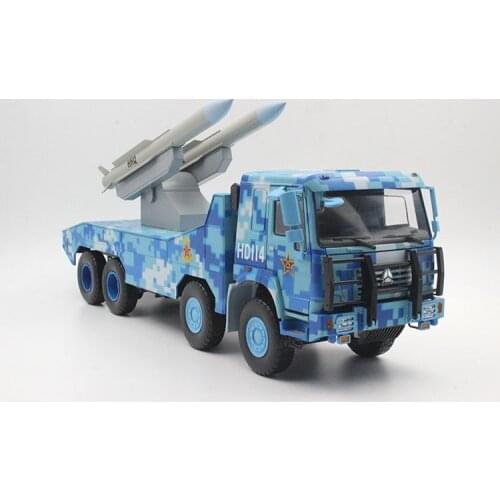 Top Quality Alloy Model 1:24 Sinotruk Howo Camouflage Military Parade Army Truck Vehicles Diecast Toy Model for Gift, Collection