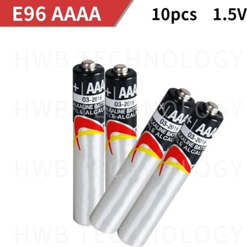 10PCS/lot 1.5V E96 AAAA primary battery Alkaline battery dry battery laser pen, Bluetooth headset battery Free shipping