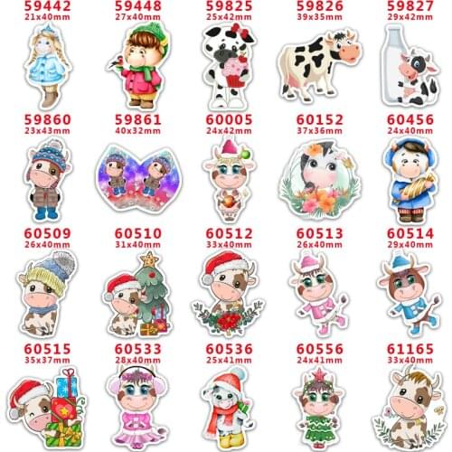 10 pcs Animal Resin Flatback for Hair Bows Planar Resin Crafts Custom Resin for DIY Phone Decorations PR59442