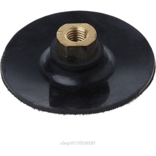 3'' 4'' M10 M14 Rubber Based Sanding and Grinding Discs Backing Holder Diamond Polishing Backer Pads Hook Loop J23 21 Dropship