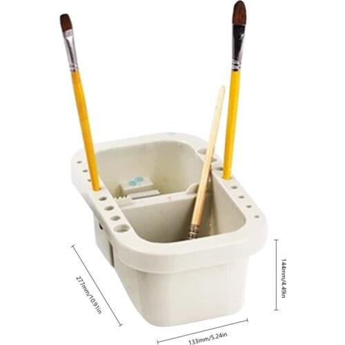 3Pcs Multi-Function Wash Pen with Palette Gouache Watercolor Acrylic Paint Wash Bucket Art Supplies