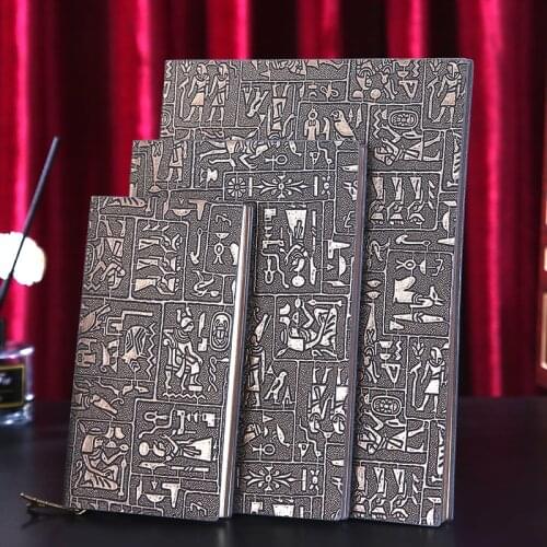 Selected Egyptian Theme Notebook A5 A6 B5 Password Lock Notebook Diary British Museum Retro Simple Business Notebook