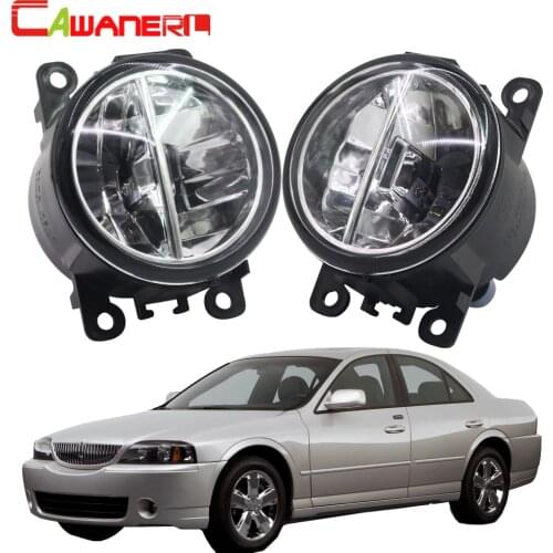 Cawanerl For Lincoln LS 2005-2006 Car Styling LED Fog Light 4000LM White 6000K Daytime Running Lamp DRL 12V High Bright 2 Pieces