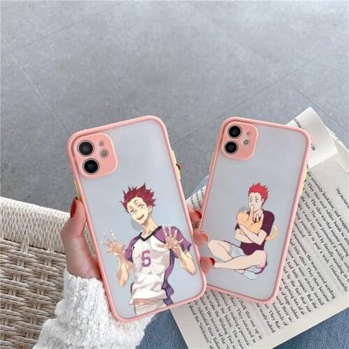 Haikyuu Tendo Satori volleyball anime Phone Cases matte transparent For iphone 7 8 11 12 plus mini x xs xr pro max cover