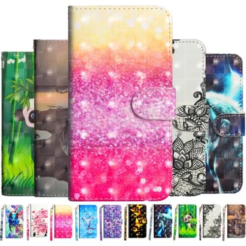 For Huawei Nova 3 3i Phone Case Fashion 3D Color Painting for Huawei P Smart Plus Nova 3 Nova 3i Case Flip Leather Wallet Cover