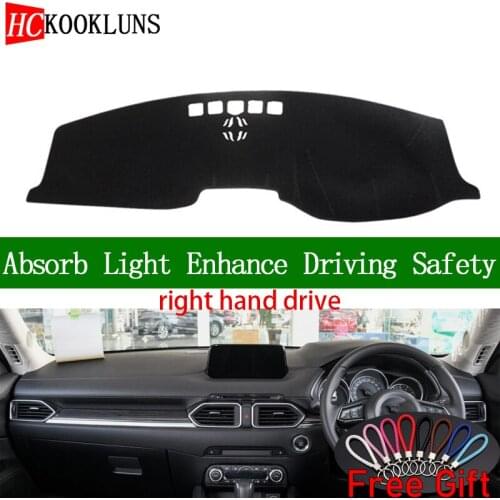 For mazda cx-5 cx-8 2017 2018 2019 Right Hand Drive Dashboard Cover Car Stickers Sun Shade Dash Mat Carpet Interior Accessories