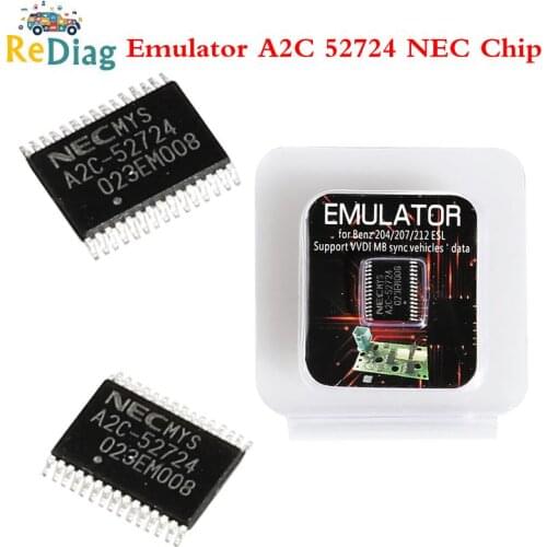 High Quality ELV ESL NEC Emulator A2C-52724 Chip forMercedes forBenz W204 W207 W212 use for VVDI MB or CGDI MB No need EIS renew