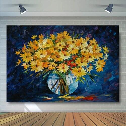 Photography Background Art Painting Flowers Newborn Child Pregnant Woman Photo Decorative Props Backdrop Photo Studio