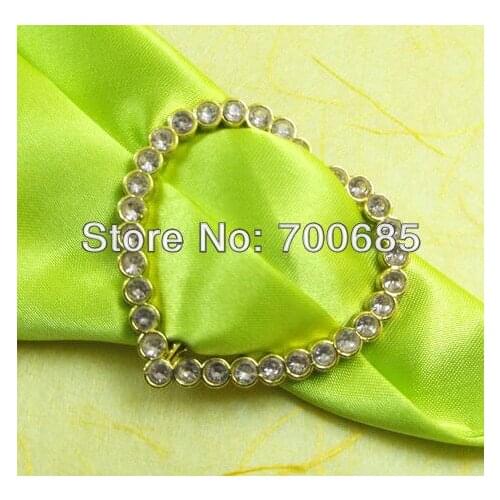 Crystal diamond sheet cheap napkin ring light purple, napkin holder for wedding