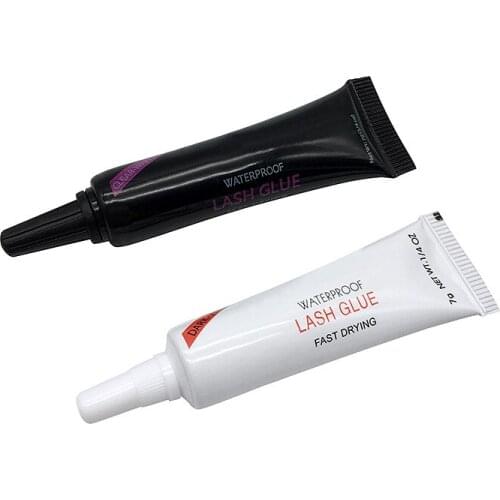 Grafting eyelash glue black and white 2 colors double eyelid eyelash glue non-irritating quick-drying long-lasting eyelash glue